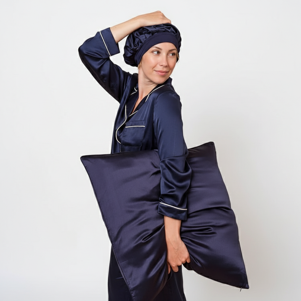 Bonnet de nuit -Bande Lycra-Anti Glisse.