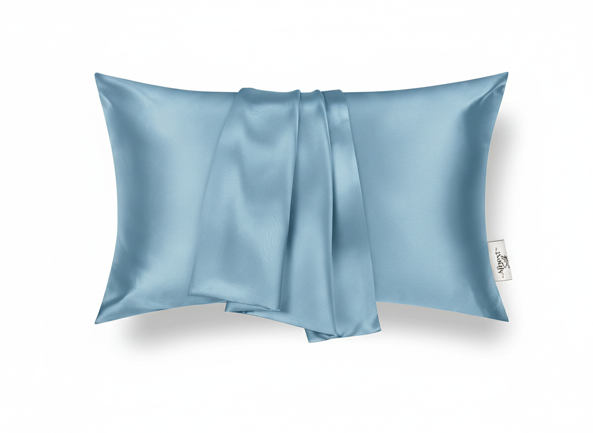 taie d‘Oreiller en satin de soie 100%